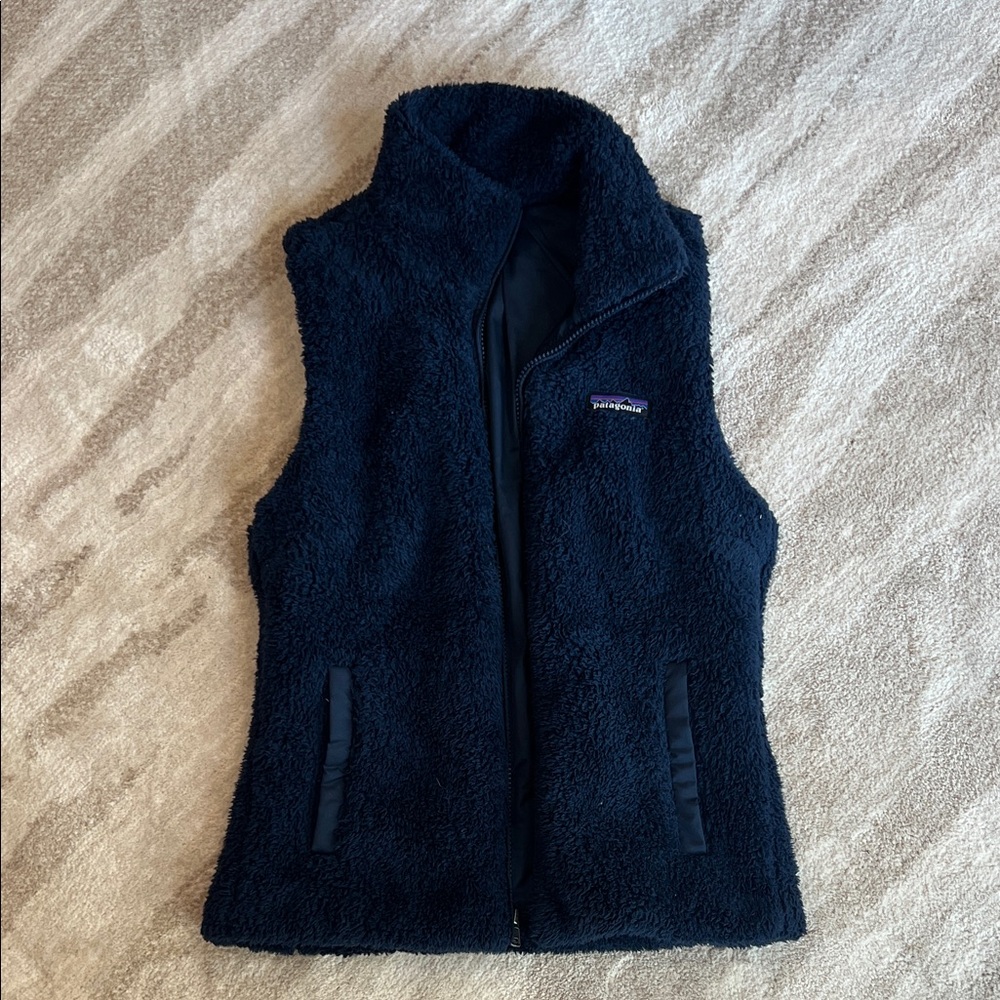 Patagonia Navy Sherpa Fleece Vest